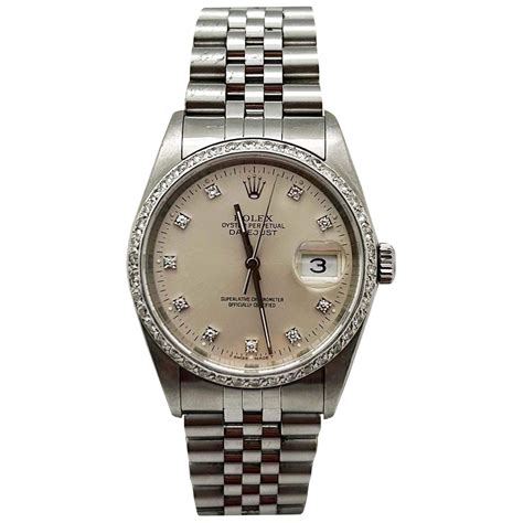 rolex datejust crystal studded bezel|genuine rolex bezel.